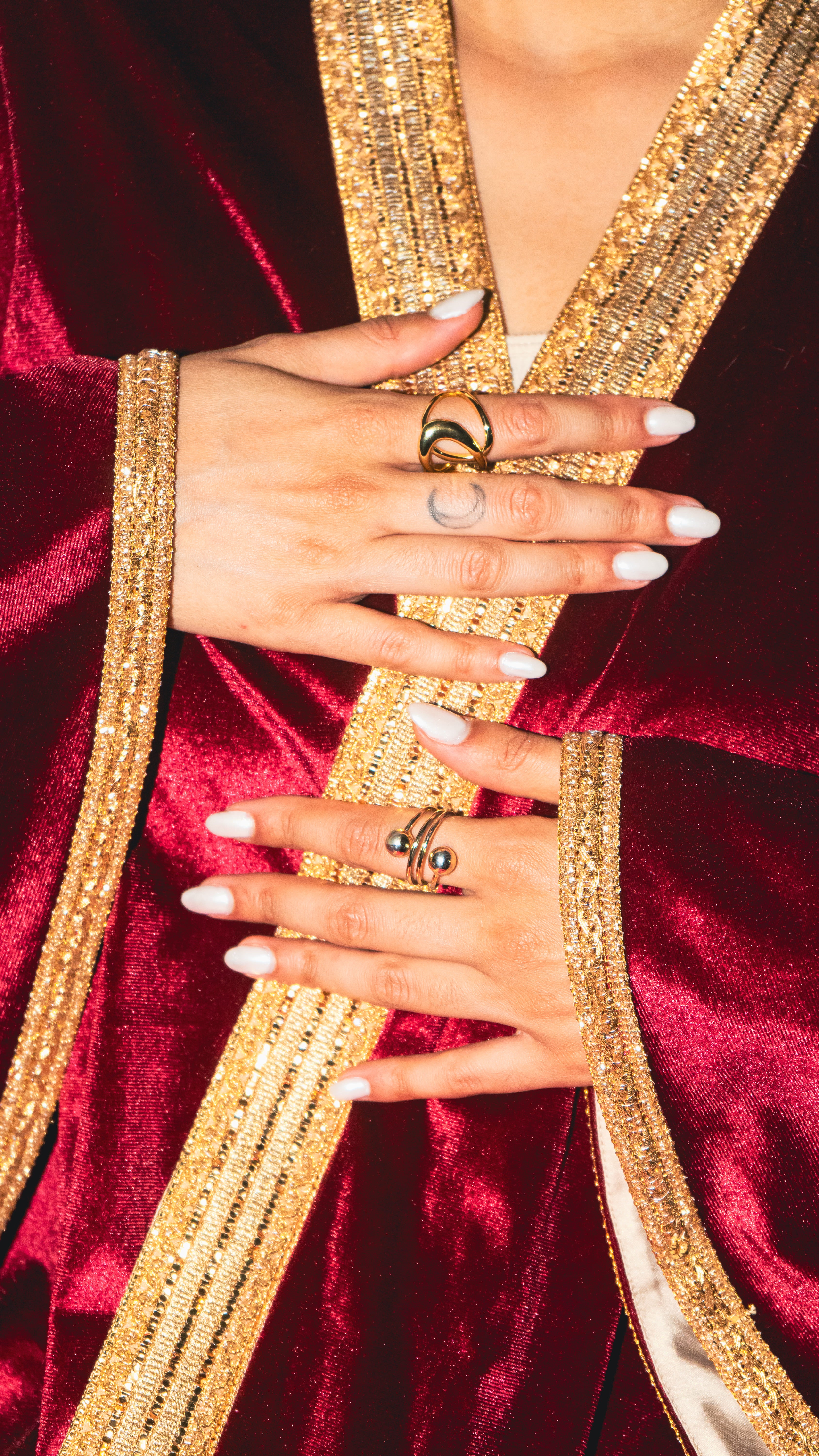 The Royale Bordeaux Kaftan